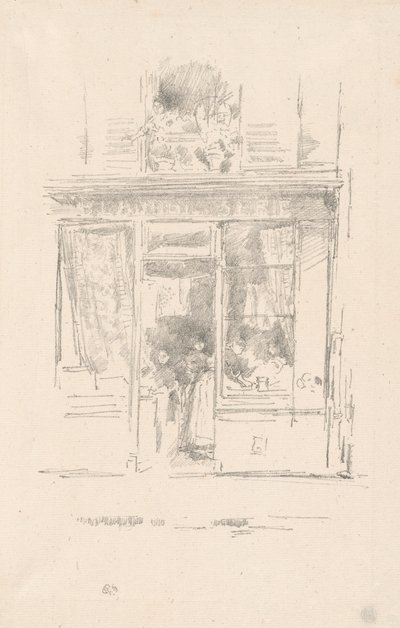 The Laundress: "The Laundress of Place Dauphine" av James Abbott McNeill Whistler