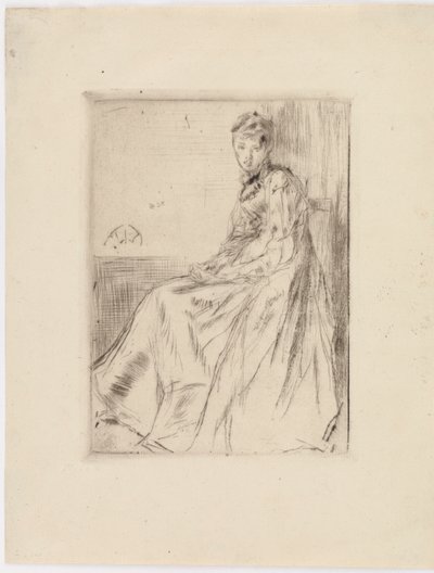 Brevet (Maud, sittende) av James Abbott McNeill Whistler