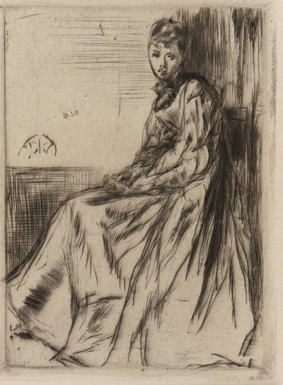 Brevet (Maud, sittende) av James Abbott McNeill Whistler