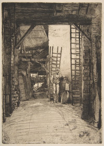 Kalkbrenneren (W. Jones, kalkbrenner, Thames Street) av James McNeill Whistler