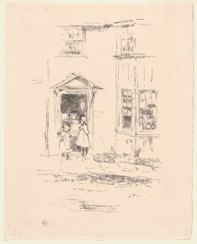 Den lille døråpningen, Lyme Regis av James Abbott McNeill Whistler
