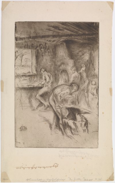 The Little Forge, Liverpool av James Abbott McNeill Whistler