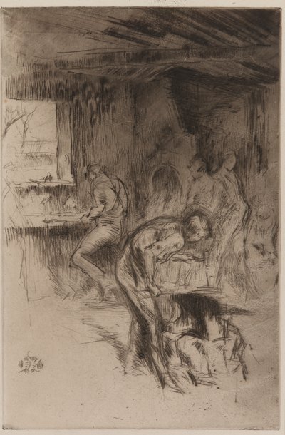 The Little Forge, Liverpool av James Abbott McNeill Whistler