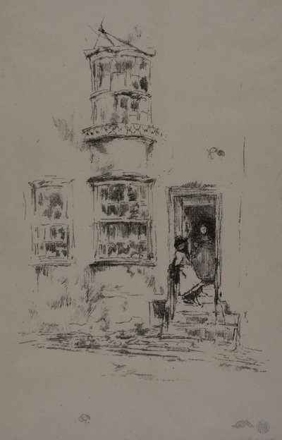 De små trinnene, Lyme Regis av James Abbott McNeill Whistler