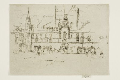 Markedet, Brugge av James Abbott McNeill Whistler