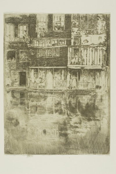 The Square House, Amsterdam av James Abbott McNeill Whistler