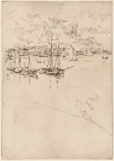 Dampbåten, Venezia av James Abbott McNeill Whistler