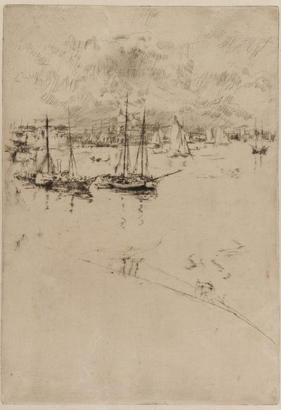 Dampbåten, Venezia av James Abbott McNeill Whistler