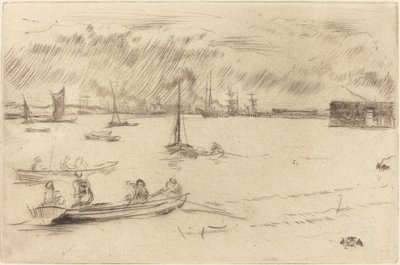 Themsen mot Erith av James Abbott McNeill Whistler