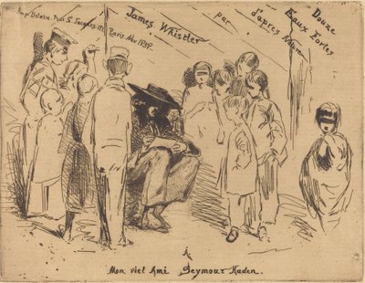 Tittelsiden for "Tolv etsninger fra naturen" av James Abbott McNeill Whistler