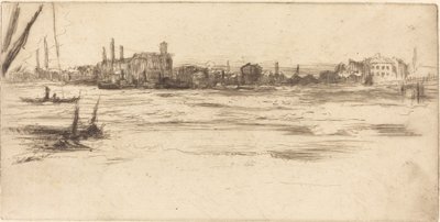 Den urolige Themsen av James Abbott McNeill Whistler