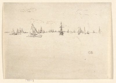 Turret Ship, fra Jubilee Set av James Abbott McNeill Whistler