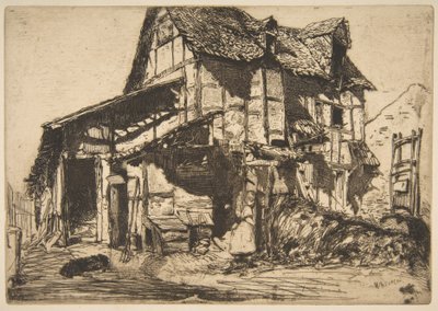 Den usikre leiegården (Den gamle gården) av James McNeill Whistler