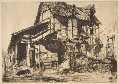 Den usikre leiegården (Den gamle gården) av James McNeill Whistler