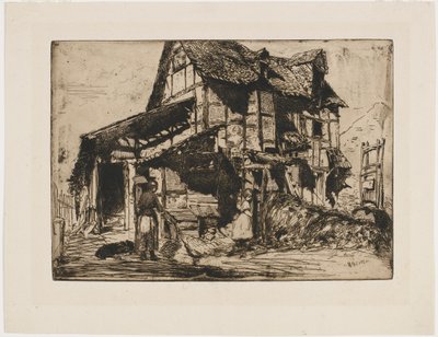Den usikre leiegården. En av de tolv etsningene fra naturen. (Det franske settet) av James Abbott McNeill Whistler