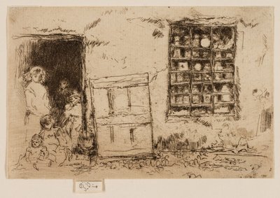 Landsbyens søtbutikk av James Abbott McNeill Whistler