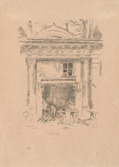 Whitesmiths, Impasse des Carmélites av James McNeill Whistler
