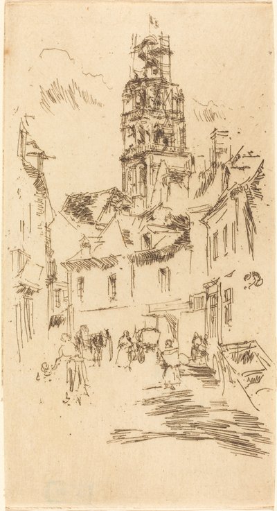 Omvisning i St. Antoine, Loches av James Abbott McNeill Whistler