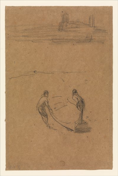 To menn og en båt av James McNeill Whistler