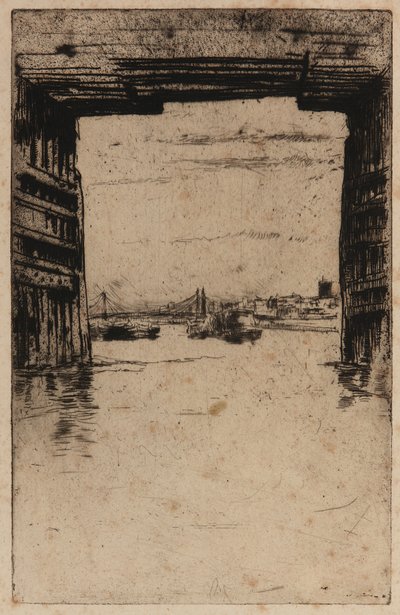 Under Old Battersea Bridge av James Abbott McNeill Whistler