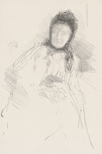 Uferdig skisse av Lady Haden av James Abbott McNeill Whistler