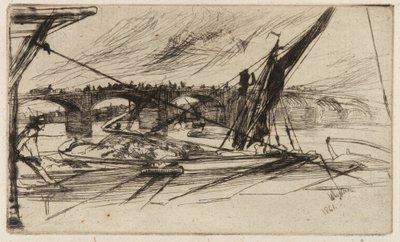 Vauxhall Bridge av James Abbott McNeill Whistler