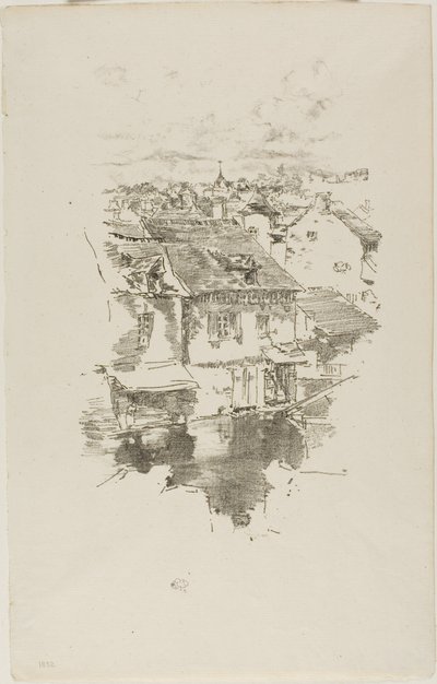 Vitré: Kanalen av James Abbott McNeill Whistler