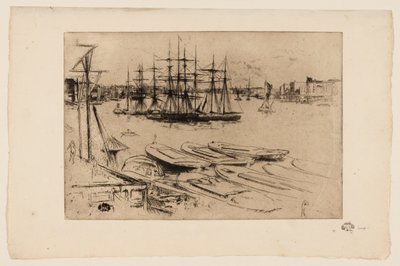 Wapping - The Pool av James Abbott McNeill Whistler