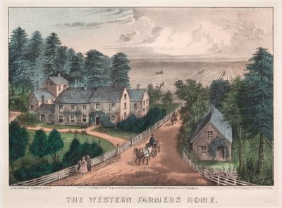 Den vestlige bondehjemmet av James Merritt Ives