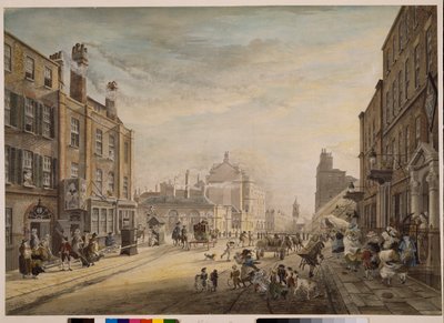 Utsikt mot Hanover Square Viser Holles Street, London, 1773-1791 av James Miller