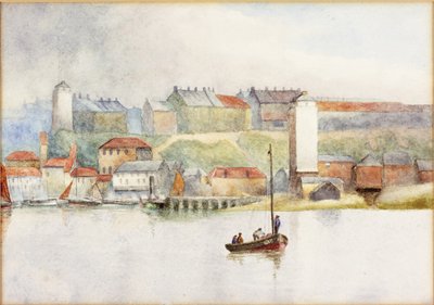 High and Low Lights North Shields (blyant og akvarell på papir) av James Miller Brown