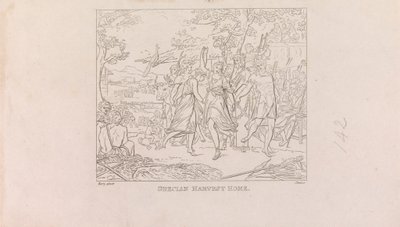 Design for the Great Room of the Society of Arts (4 av 1 ark) av James Mitan
