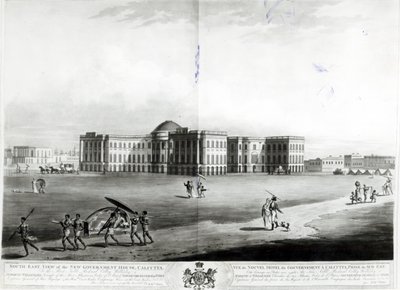 Sørøst-utsikt over det nye regjeringshuset, Calcutta av James Moffat