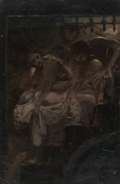Studie for Burying the Royal Children av James Northcote