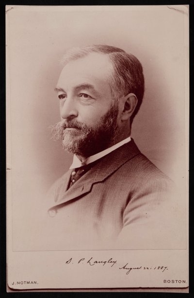 Portrett av Samuel Pierpont Langley 1834-1906, 22. august 1887. av James Notman