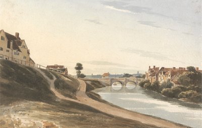 Bishop's Bridge, Norwich av James Pattison Cockburn