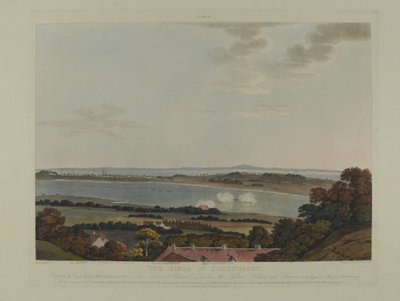 Danmark 1807: The Siege of Copenhagen, gravert av Robert Pollard (1792-1867) og Joseph Constantine Stadler (1780-1812) utgitt i 1807 (farget akvatint) av James Pattison Cockburn