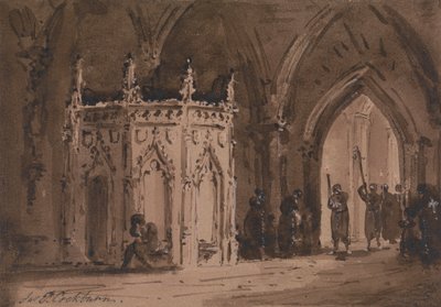 Prosesjon i en kirke av James Pattison Cockburn