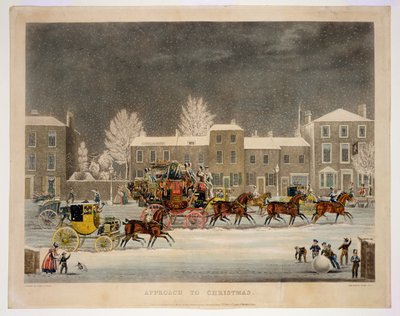 The Approach to Christmas, gravert av George Hunt av James Pollard
