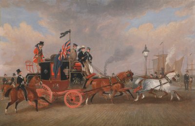 The Last of the Mail Coaches på Newcastle upon Tyne av James Pollard