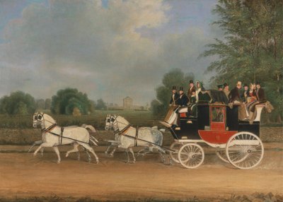 London-Faringdon-bussen passerer Buckland House, Berkshire av James Pollard