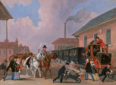 Louth-London Royal Mail reiser med tog fra Peterborough East, Northamptonshire av James Pollard
