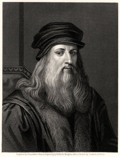 Leonardo da Vinci, 1800-tallet av James Posselwhite