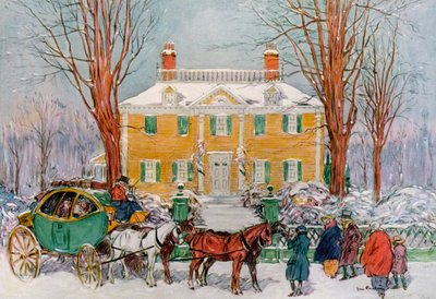 Longfellow House, Cambridge, Massachusetts, USA, ca. 1700-tallet 1921. av James Preston