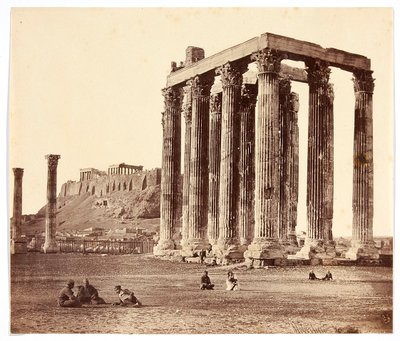 Tempelet til den olympiske Zevs, Athen av James Robertson