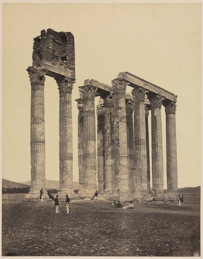 Tempel til Jupiter Olympius, ca. 1853. av James Robertson