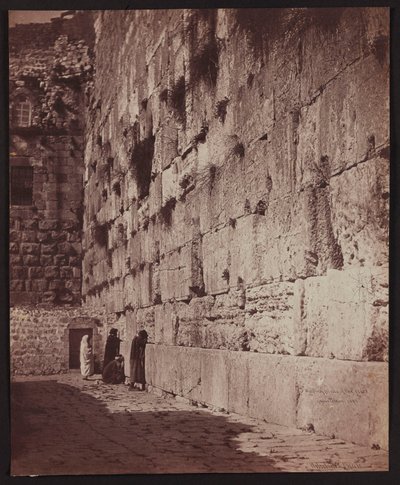Jødenes klagemur [Jerusalem. Klagemuren (Vestmuren)] av James Robertson