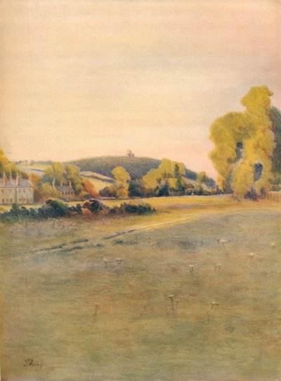 'St. Martha's Chapel, fra Shalford Common, 1911, 1914 av James S Ogilvy