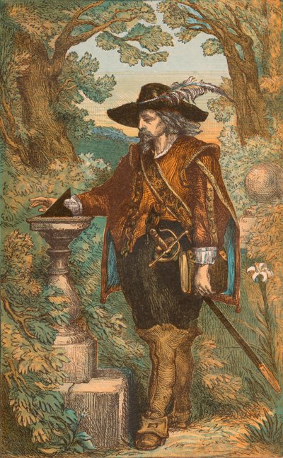 A Gentleman of the Stuart Period, 1600-tallet, ca 1910 av James Sangster and Co