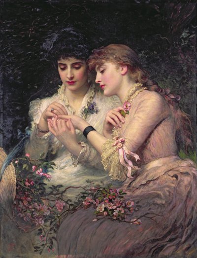 A Thorn Midt Roses, ca. 1887 (olje på lerret) av James Sant